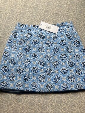 Cake for Dinner Light Blue Printed A-Line Skirt